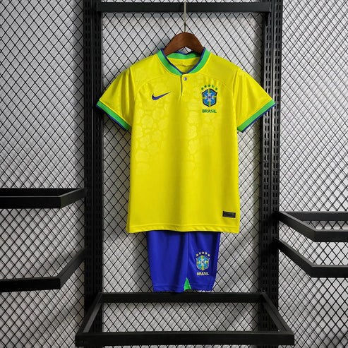 2022 Brazil World Cup Home Kids Size Version