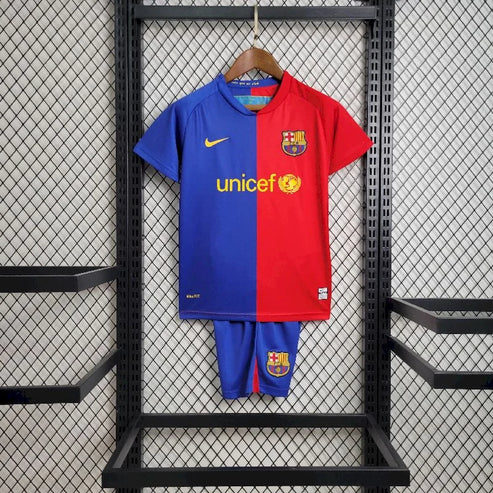 08/09 FC Barcelona Home Retro Kids Size Version